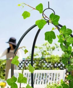 Relaxdays Obléisque Tuteur Plantes Grimpantes Rosiers Arcade Pour Roses Arceau Jardin Arche De Jardin Métal 190cm, Vert -Accessoire de culture Soldes Boutique 10363208 4