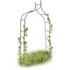 Relaxdays Arche à Rosiers Courbée Avec Pointe, Métal 2,4 M, Arceau De Jardin, Obélisque, Tuteur Plantes Grimpantes, Vert -Accessoire de culture Soldes Boutique 10365067 1
