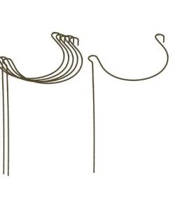 HARROD HORTICULTURAL Support à Plantes Courbé En Acier (lot De 6) Vert - Vert