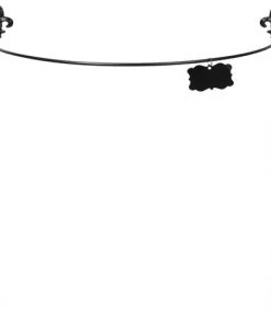 ESSCHERT'S GARDEN Tuteur à Plantes Demi-cercle En Acier Fleur De Lys 60 Cm Noir - Noir