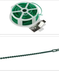 Relaxdays Set D’attache Plantes Set De 110 Pièces. Clips Stables, Fils Fournis Le Cutter, Tuteur Roses, Tomates, Vert 9 Relaxdays Set D’attache Plantes Set De 110 Pièces. Clips Stables, Fils Fournis Le Cutter, Tuteur Roses, Tomates, Vert -Accessoire de culture Soldes Boutique 13622613 3
