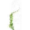 Relaxdays Treillis Jardin Oiseaux Fer, Clôture Plante Grimpante Grille Fleurs Métal, Arceau Rosier, 120 X 40 Cm, Blanc 1 Relaxdays Treillis Jardin Oiseaux Fer, Clôture Plante Grimpante Grille Fleurs Métal, Arceau Rosier, 120 X 40 Cm, Blanc -Accessoire de culture Soldes Boutique 13958234 1