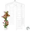 Relaxdays Arche à Rosiers, Pavillon Rosiers, Tonnelle Plante Grimpante, Tuteur Treillis Jardin 250x160x160 Cm, Blanc -Accessoire de culture Soldes Boutique 14360966 1