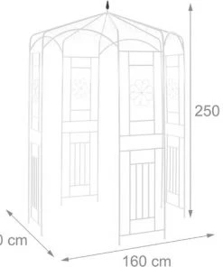 Relaxdays Arche à Rosiers, Pavillon Rosiers, Tonnelle Plante Grimpante, Tuteur Treillis Jardin 250x160x160 Cm, Blanc 10 Relaxdays Arche à Rosiers, Pavillon Rosiers, Tonnelle Plante Grimpante, Tuteur Treillis Jardin 250x160x160 Cm, Blanc -Accessoire de culture Soldes Boutique 14360966 4