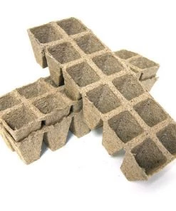 VG GARDEN - LABORATORIUM Pots En Tourbe Carrés Biodégradables - 4 X 5 Cm - 36 Pièces - VG Garden