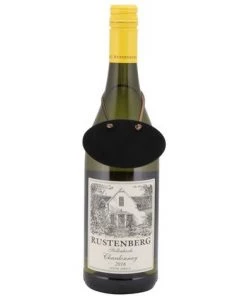 SECURIT 6 étiquettes Ardoise Pour Bouteille De Vin + Feutre Craie - 8.3 - Noir