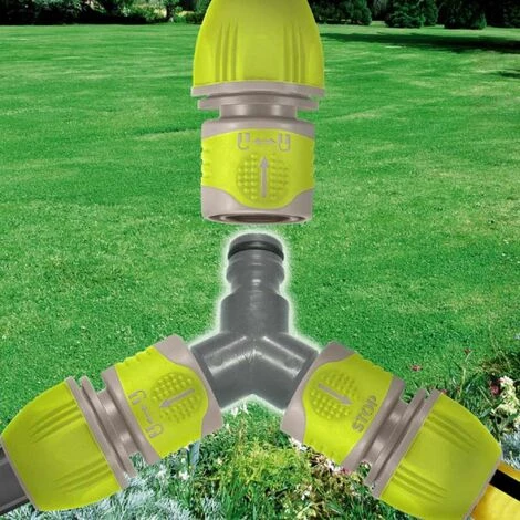 JARDIBRIC Raccord De Jonction Y Automatique 3 Sorties 4 JARDIBRIC Raccord De Jonction Y Automatique 3 Sorties – Image 2