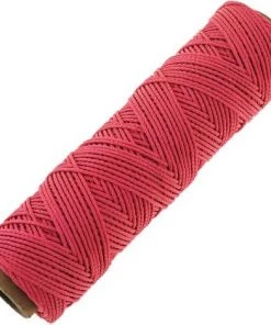 PrimeMatik - Ficelle Tressée En Nylon 50 M X 2 Mm Rose