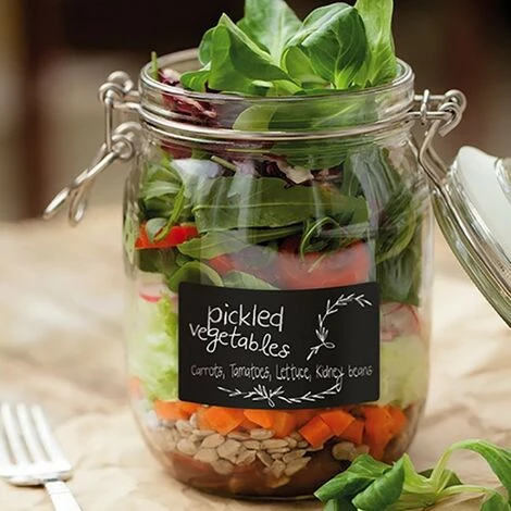 SECURIT Lot De 8 étiquettes Ardoises Adhésives - Forme Rectangle - 0.004 - Noir 6 SECURIT Lot De 8 étiquettes Ardoises Adhésives - Forme Rectangle - 0.004 - Noir – Image 4