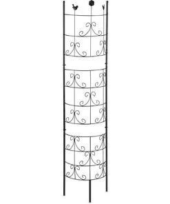Relaxdays Tuteur Rosier Grimpant, Semi-circulaire, à Planter, Support Pour Plantes Grimpantes, Jardin, H 180 Cm, Noir 8 Relaxdays Tuteur Rosier Grimpant, Semi-circulaire, à Planter, Support Pour Plantes Grimpantes, Jardin, H 180 Cm, Noir -Accessoire de culture Soldes Boutique 20031341 2