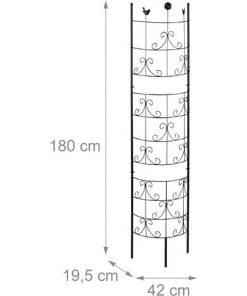 Relaxdays Tuteur Rosier Grimpant, Semi-circulaire, à Planter, Support Pour Plantes Grimpantes, Jardin, H 180 Cm, Noir 11 Relaxdays Tuteur Rosier Grimpant, Semi-circulaire, à Planter, Support Pour Plantes Grimpantes, Jardin, H 180 Cm, Noir -Accessoire de culture Soldes Boutique 20031341 5