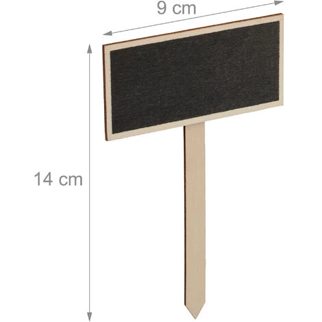 Relaxdays Tableau Pour Plantes à Piquer, Lot De 24, à Inscrire, Jardin D’herbes, 14x9 Cm, Panneau à Herbes, Bois, Nature 6 Relaxdays Tableau Pour Plantes à Piquer, Lot De 24, à Inscrire, Jardin D’herbes, 14x9 Cm, Panneau à Herbes, Bois, Nature – Image 4
