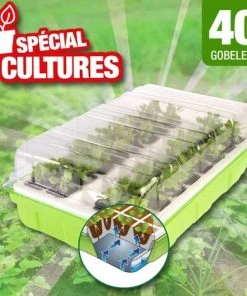 OUTIROR Kit De Germination 40 Godets Pour Réussir Vos Semis