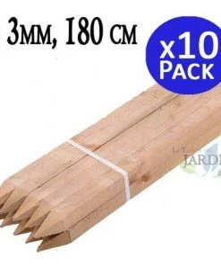 SUINGA Poteau De Garde En Bois 180 Cm, Diamètre 3 Cm.