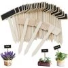 BARES Étiquettes Potager, HICOO Mini Tableau En Bois Étiquettes Pour Plantes Pour Pot De Fleur Graine En Pot Herbes Légumes 40Pcs -Accessoire de culture Soldes Boutique 28092106 1