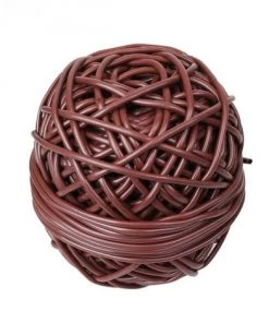 Bobine De Lien Tube Creux Antigel En PVC - Diam 3 Mm X 50 M - Marron - Linxor - Marron