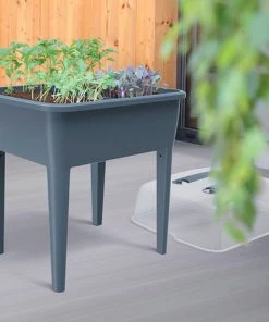 PROSPERPLAST PROPERPLAST Respana Planter Pot De Fleurs Avec Couvercle 83L 96,3 X 77 X 58 Cms Vert Lime - Lime -Accessoire de culture Soldes Boutique 29044019 4