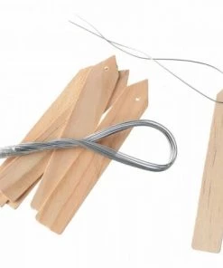 NATURE Etiquettes En Bois (teinte Naturel) A Suspendre