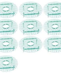 ASUPERMALL Fraise Support Cadre Support Balcon Plantation Rack Fruits Soutien Jardinage Stand De Fraises Plantation Cadre, 10Pcs