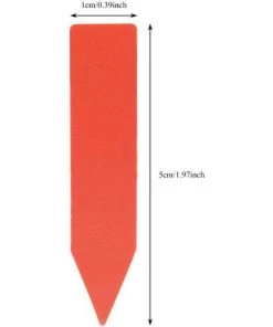 BRIDAY 200 Pièces En Plastique Plante Nom étiquette Fleur étiquette Marqueur Nom De La Graine Piquet étiquettes Pépinière Semis étiquettes Pour Jardin En Pot Herbes Fleurs Légumes(Rouge) -Accessoire de culture Soldes Boutique 30115086 5