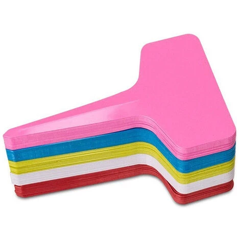 BETTERLIFE Étiquette De Jardinage D'étiquette De Fleur En Forme De T, étiquette De Plante En Plastique, étiquette De Couleur, 250PC, Couleur Aléatoire 5 BETTERLIFE Étiquette De Jardinage D'étiquette De Fleur En Forme De T, étiquette De Plante En Plastique, étiquette De Couleur, 250PC, Couleur Aléatoire – Image 3