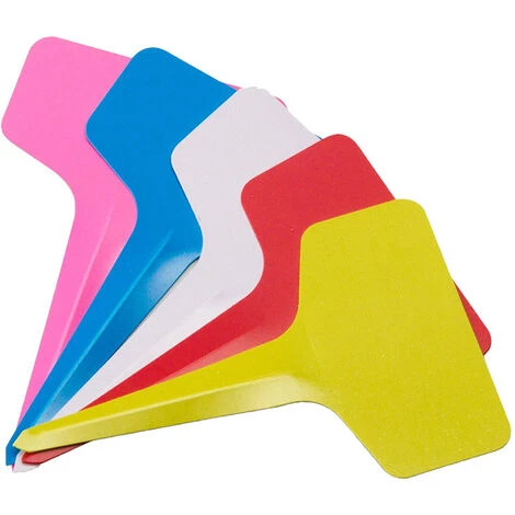 BETTERLIFE Étiquette De Jardinage D'étiquette De Fleur En Forme De T, étiquette De Plante En Plastique, étiquette De Couleur, 250PC, Couleur Aléatoire 6 BETTERLIFE Étiquette De Jardinage D'étiquette De Fleur En Forme De T, étiquette De Plante En Plastique, étiquette De Couleur, 250PC, Couleur Aléatoire – Image 4