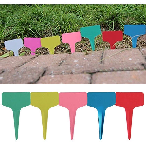 BETTERLIFE Étiquette De Jardinage D'étiquette De Fleur En Forme De T, étiquette De Plante En Plastique, étiquette De Couleur, 250PC, Couleur Aléatoire 7 BETTERLIFE Étiquette De Jardinage D'étiquette De Fleur En Forme De T, étiquette De Plante En Plastique, étiquette De Couleur, 250PC, Couleur Aléatoire – Image 5