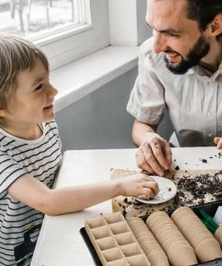 Relaxdays Kit Germination Graines, 131 Pièces, Plantes, Plantation, Godets Semis, Outils De Repiquage, étiquettes, Noir -Accessoire de culture Soldes Boutique 31802886 4