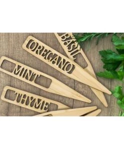 ABCRITAL En Gros Étiquettes De Jardin Bambou Plantes T-Type Balises Marqueurs Pots De Pépinière Décoration De Jardin Bac À Semis Marque Outils