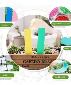 LangRay 500 Pcs Multicolor Plastique étanche Graines De Plantes étiquettes Marqueurs Piquets Pot Réutilisable étiquettes Pour Plante Chambre D'enfant Piquet De Jardin -Accessoire de culture Soldes Boutique 33189712 3