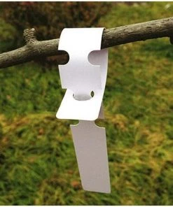BETTERLIFE 200 Étiquettes En Plastique Blanches Pour Plantes Et Arbres Pour Accrocher 2 X 20 Cm Avec Grande Surface D'écriture Blanc