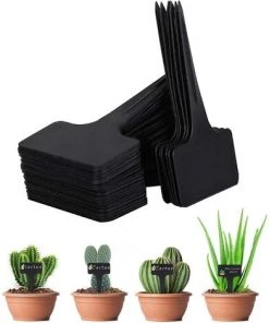BETTERLIFE 100 Pièces étiquettes De Plantes En Plastique Étiquettes De Jardin De Type T Pour Pépinière étanche