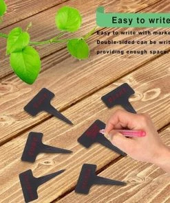 BETTERLIFE 100 Pièces étiquettes De Plantes En Plastique Étiquettes De Jardin De Type T Pour Pépinière étanche -Accessoire de culture Soldes Boutique 33436175 3
