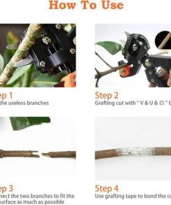 BETTERLIFE Ciseaux De Greffage Professionnel Ciseaux De Jardinage Pince à Greffer Les Arbres Kit De Greffe De Jardin Pour Arbre Fruitier Twig Vine -Accessoire de culture Soldes Boutique 33436189 4