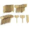 BARES 60 Pièces En Bois Étiquette Usine Usine De Bois Signes Tags Marqueur Jardinage Pépinière Tag Jardin Enjeux Plantes Étiquettes Pour Fleurs Plantes -Accessoire de culture Soldes Boutique 33784784 1