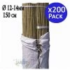 SUINGA Pack 200 X Tuteurs En Bambou 150 Cm, Diamètre 12-14 Mm. Utilisation Agricole Pour Fixer Des Arbres, Des Plantes Et Des Légumes -Accessoire de culture Soldes Boutique 34687052 1