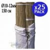 SUINGA Pack 25 X Tuteurs En Bambou 150 Cm, Diamètre 10-12 Mm. Utilisation Agricole Pour Fixer Des Arbres, Des Plantes Et Des Légumes -Accessoire de culture Soldes Boutique 35228740 1