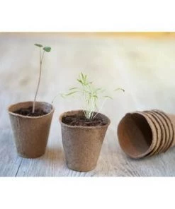 NATURE Lot De 96 Pots En Tourbe Ronds H6 X Diam 6 Cm - 24 X 4