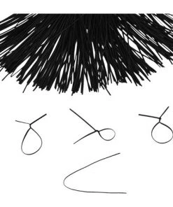 BEARSU Attaches Métalliques Pour Cordon De Câble Torsadé 1000 Pièces Fixation Réutilisable (6 Pouces, Noir) -Accessoire de culture Soldes Boutique 35895081 4