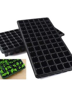 BEARSU Paquet De 10 Kits De Démarrage De Semences, 72 Plateaux De Semis De Cellules Plateau En Plastique De Germination De Jardinage Pots De Pépinière Kit De Culture De Mini Propagateur De Plantes Plateau De Prise Plateaux De Démarrage Pour La Germination Des Se