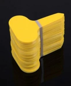 AIDUCHO 100 Pcs 6 X10cm Plantes En Plastique Étiquettes De Type T Jaune