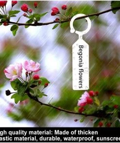 BARES 100pcs Étiquettes Marque Plantes Plastique Arbre De La Plante Imperméable Tags Jardin En Plastique épais étiquettes Suspendues Étiquettes De Plantes De Fleurs(blanc ) -Accessoire de culture Soldes Boutique 39123224 5