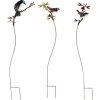 LA GRANDE PRAIRIE Set De 3 Tuteurs Oiseaux Sur Branches 20x93cm - Rouille Patiné -Accessoire de culture Soldes Boutique 39889407 1