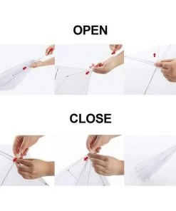 TANABATA 5pcs Cloche Alimentaire Pliable En Maille Housse Couverture De Nourriture à Pop-up Anti-Mouches Moustiques Pique-Nique-43cm -Accessoire de culture Soldes Boutique 42485240 4