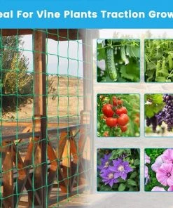 VERSAILLESFR Filet De Jardin, 1.8 X 2.7m Versailles Filet à Plantes Grimpantes, Filet à Ramer Pour Récolte De Concombres, Légume, Tomates Et Autres Légumes, Filet De Fixation Pour Plantes Grimpantes -Accessoire de culture Soldes Boutique 42533107 4