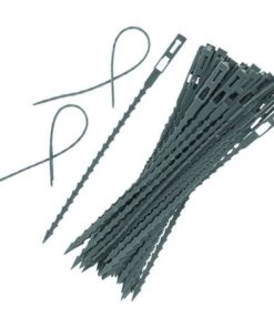 VERSAILLESFR Attache De Plante,170 Mm X 8 Mm-100 Pièce-Versailles-Attache Et Soutien Réglable Pour Plantes-Vert Foncé