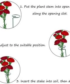 VERSAILLESFR 6 PCS Végétaux Piquets De Support De Plante Piquets De Support De Plante à Tige Unique Piquets De Plante De Jardin Tuteur Plante Tuteurs Pour Plantes Fleur Rose Tomate Lys Pivoine-Versailles (40cm) -Accessoire de culture Soldes Boutique 42534321 3