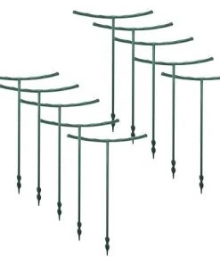 VERSAILLESFR 10 Pièces Tuteur Plante Tuteurs Végétaux Piquets De Support De Plante De Jardin Piquet De Support De Fleur De Jardin Pour Orchidée, Tomates, Pivoine, Lys, Rose-Versailles