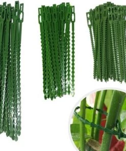 VERSAILLESFR Attache De Plante Liens Réglables De Jardinage,150 Pcs Versailles Attache Et Soutien Pour Plantes, Aider à Soutenir Les Plantes Et Arbuste, Attaches De Torsion En Plastique Flexible (3 Tailles)