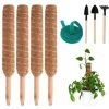 VERSAILLESFR 4 Pièces 40cm Tuteur Coco Pour Plante,Versailles Plante Poteau Bâton De Coco, Pour La Maison Jardin Plante Grimpantes Extensible Plantation Support -Accessoire de culture Soldes Boutique 42534387 1